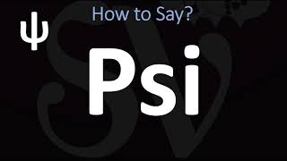 How to Pronounce Psi CORRECTLY  ψ Greek Alphabet Pronunciation [upl. by Cassy]