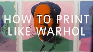 How to Print Like Warhol  Tate [upl. by Pyne]