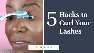 5 HACKS TO CURL YOUR EYELASHES [upl. by Pardo936]