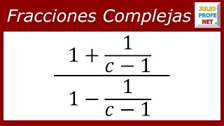 Fracciones complejas  Ej 1 [upl. by Nevak81]