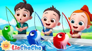 12345 Once I Caught a Fish Alive  Number Song  Kids Songs amp Nursery Rhymes  LiaChaCha [upl. by Aryajay]