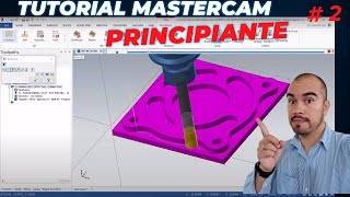 Curso Básico de Mastercam para Principiantes 2  Estrategia Contour [upl. by Roselba]