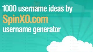 1000 username ideas by SpinXO [upl. by Losyram]