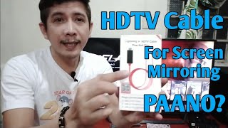 How to Connect Screen Mirroring Using HDTV Cable Only  From CP to Ordinary TV [upl. by Nnylyak460]