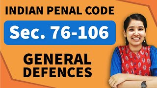 General Defences IPC  Section 76106 IPC  Chapter 4 IPC [upl. by Jolyn]