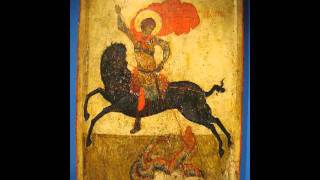 Icon of Saint George the quotBlack Georgequot late 14th Century [upl. by Annavoig]