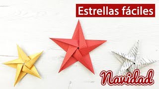 ⭐ Cómo hacer una estrella de papel fácil para Navidad [upl. by Brittni]