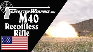 106mm M40 Recoilless Rifle History and Firing [upl. by Goldner]