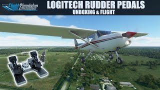 Logitech Rudder Pedals  Microsoft Flight Simulator 2020 [upl. by Ettennyl]