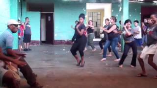 Marita Flores Teaching Peruvian Festejo Dance in Cañete Perú  Lesson 1 [upl. by Hewie]