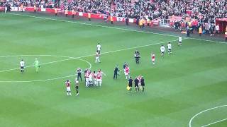 Adebayor whats the score  fans reaction as Arsenal Maul Spurs [upl. by Oinimreh]