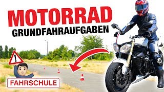 Motorrad Grundfahraufgaben So klappts  Fischer Academy [upl. by Attenwahs]