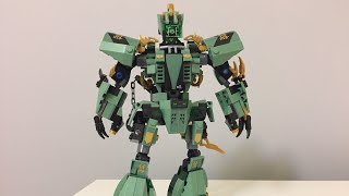 LEGO Ninjago Set 70612 Green Dragon  Lloyd’s mech alternative robot build with tutorial PART I [upl. by Lucille]