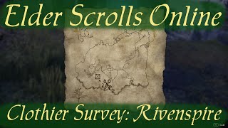 Clothier Survey Rivenspire Elder Scrolls Online [upl. by Yllod]