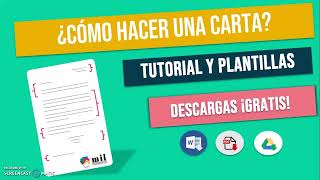 👉Cómo hacer una CARTA FORMAL o INFORMAL  Plantillas y Tutorial 2023 [upl. by Apilef]