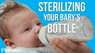 Sterilizing Your Babys Bottle  Parents [upl. by Bosch]