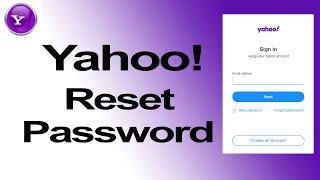 How to Recover Yahoo Mail Forgotten password  Reset Yahoo Password [upl. by Alag]