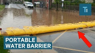 Portable Barrier Can Protect Houses From Flooding [upl. by Agate774]