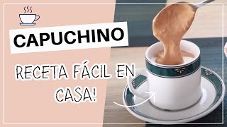 Cómo hacer CAPUCHINO casero fácil ☕ Erika zárate [upl. by Nauqyt]