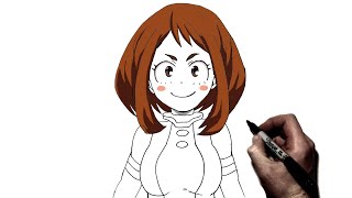 How to Draw Uraraka  Step By Step  My Hero Academia [upl. by Phylys]