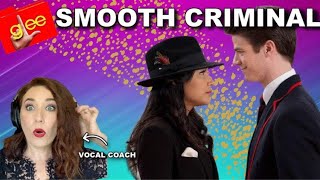 Singing Teacher Reacts Smooth Criminal  Glee  WOW They were [upl. by Ahsaei]