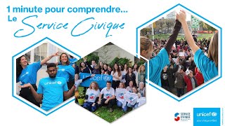 1 minute pour comprendre  le Service Civique avec UNICEF  UNICEF France [upl. by Ozneral470]