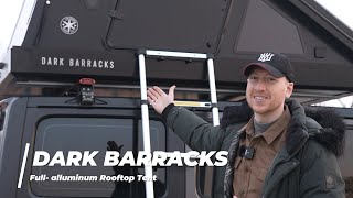 Dark Barracks  Premium Full Aluminum Rooftop Tent Kickstarter crowdfunding Indiegogo [upl. by Riha132]