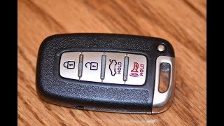 DIY  How to change SmartKey Key fob Battery on Hyundai Genesis  Sonata  Equus [upl. by Gayner]