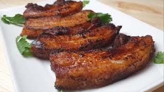 JUICY FRIED PORK BELLY RECIPE letscookwithelle [upl. by Oba]