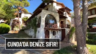 Cundada Denize Sıfır Manzaralı Satılık Villa [upl. by Adlei]