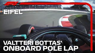 Valtteri Bottas Pole Lap  2020 Eifel Grand Prix  Pirelli [upl. by Zetrok]