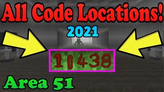 2021 ALL Code Locations Roblox Survive And Kill The Killers In Area 51 [upl. by Call]