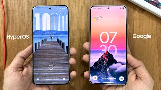 Xiaomi HyperOS vs Google Android 14 [upl. by Laws]