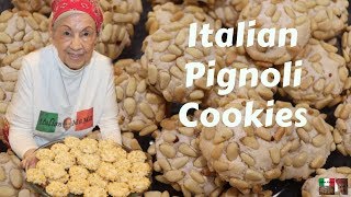 Italian Pignoli Cookies  Baking with Italian MaMa [upl. by Ibok]