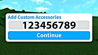 How To Enter amp Use Custom AccessoryHairClothing Codes In Bloxburg How To Find Custom IDs ROBLOX [upl. by Angeli]