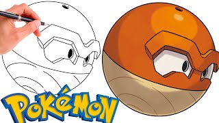 How To Draw HISUIAN VOLTORB POKEMON  Hisuian Pokemon [upl. by Matthieu]