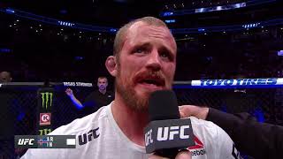 UFC 231 Gunnar Nelson Octagon Interview [upl. by Cyn]