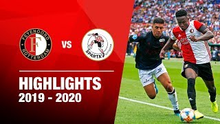 Highlights  Feyenoord  Sparta  Eredivisie 20192020 [upl. by Leeban]