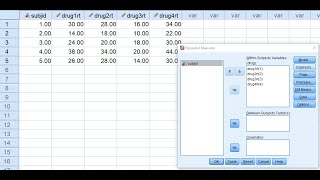 Oneway repeated measures analysis of variance using SPSS March 2020 [upl. by Oilalue268]