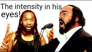 LUCIANO PAVAROTTI NESSUN DORMA REACTION  OMG its the CHAMPIONS LEAGUE song [upl. by Shermie]