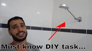 How to install a shower head  DIY tutorial [upl. by Jehias]