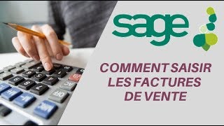 COMMENT SAISIR LES ÉCRITURES DE VENTE SUR LOGICIEL SAGE COMPTABILITÉ [upl. by Katey]