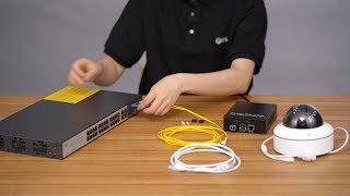 Application of PoE Gigabit RJ45 to SFP Media Converter  FS [upl. by Hsu260]