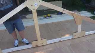 How to build wood trusses [upl. by Maxim]