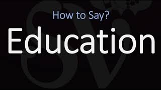 How to Pronounce Education CORRECTLY Meaning amp Pronunciation [upl. by Ihsir887]