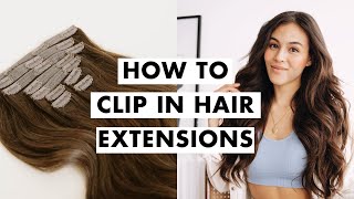 How to Clip In Hair Extensions [upl. by Nawaj]