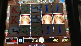 Merkur casino automat Lets play 2 Euro Eye of Horus freispiele [upl. by Niamreg]