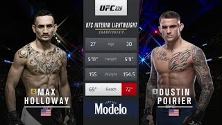 Max Holloway vs Dustin Poirier 2 [upl. by Levesque340]