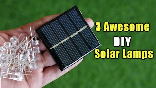 Top 3 DIY Solar Lamps Ideas [upl. by Lori]