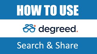 How to use Degreed  Search amp Share [upl. by Ringsmuth]